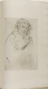 フュメットの曲がった頭 作： James McNeill Whistler