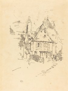 切妻屋根 作： James Abbott McNeill Whistler