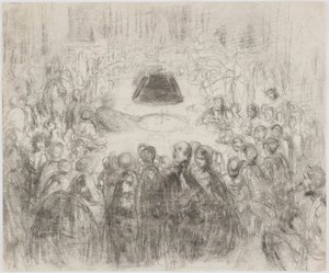 バーデンバーデンのギャンブルサロン 作： James Abbott McNeill Whistler
