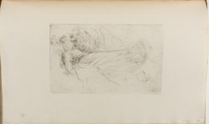 横たわる少女 作： James Abbott McNeill Whistler