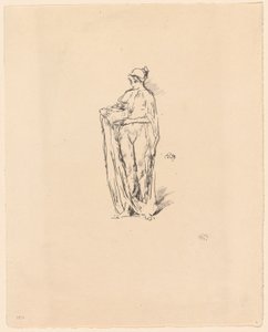 ボウルを持つ少女 作： James Abbott McNeill Whistler