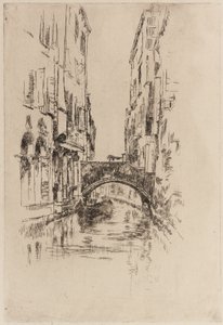 橋の下のゴンドラ 作： James Abbott McNeill Whistler