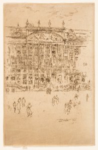 ブリュッセル、グランプラス 作： James McNeill Whistler