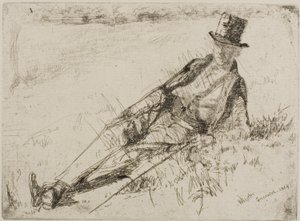 グリニッジ年金受給者 作： James Abbott McNeill Whistler