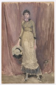バイオレットとアンバーのハーモニー 作： James Abbott McNeill Whistler