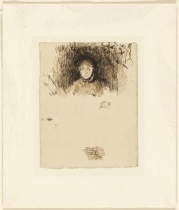 少女の頭 作： James McNeill Whistler