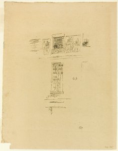 オテル コルベール、ウィンドウズ 作： James McNeill Whistler