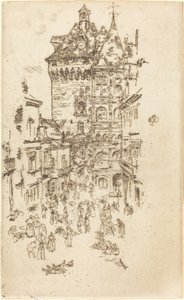 市庁舎、ロシュ 作： James Abbott McNeill Whistler
