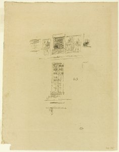 オテル コルベール、ウィンドウズ 作： James Abbott McNeill Whistler