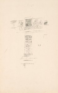 オテル・コルベール、窓 作： James McNeill Whistler