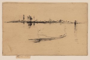 島: 夕方 作： James Abbott McNeill Whistler