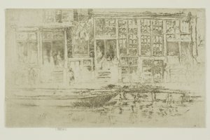 ユダヤ人街、アムステルダム 作： James McNeill Whistler