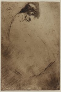 ジョーの曲がった頭 作： James Abbott McNeill Whistler