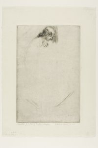 ジョーの曲がった頭 作： James McNeill Whistler