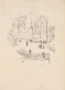 ケンジントン ガーデンズ 作： James Abbott McNeill Whistler