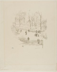 ケンジントン ガーデンズ 作： James Abbott McNeill Whistler
