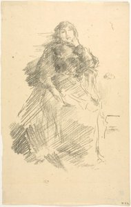 美しい怠惰な女性 作： James Abbott McNeill Whistler