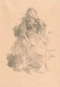 美しい怠惰な女性 作： James Abbott McNeill Whistler