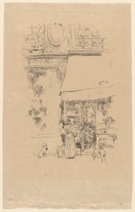 グルネル通りのフルーティエール 作： James Abbott McNeill Whistler