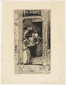 マスタードの売り手 作： James Abbott McNeill Whistler