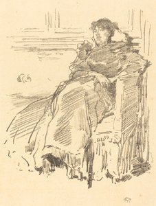 赤いドレス 作： James Abbott McNeill Whistler