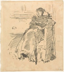 赤いドレス 作： James Abbott McNeill Whistler