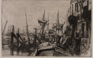 ライムハウス 作： James Abbott McNeill Whistler