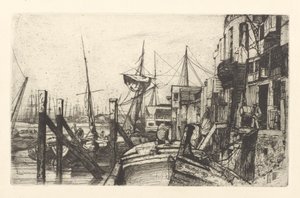 ライムハウス 作： James Abbott McNeill Whistler