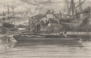 ライムハウス 作： James Abbott McNeill Whistler