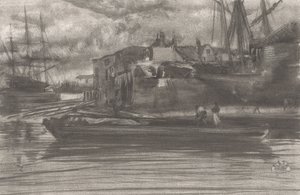 ライムハウス 作： James Abbott McNeill Whistler