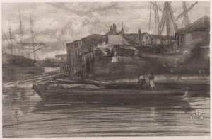 ライムハウス 作： James McNeill Whistler