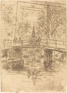 小さな跳ね橋、アムステルダム 作： James Abbott McNeill Whistler