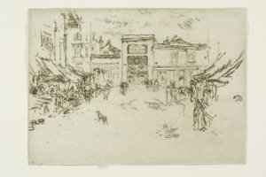 リトルマーケットプレイス、ツアー 作： James McNeill Whistler