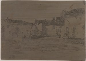 リバダン。 <em>自然からの 12 のエッチング</em>の 1 つ 作： James Abbott McNeill Whistler