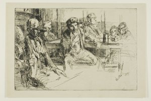 Longshore Men 作： James Abbott McNeill Whistler