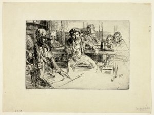 Longshore Men 作： James Abbott McNeill Whistler