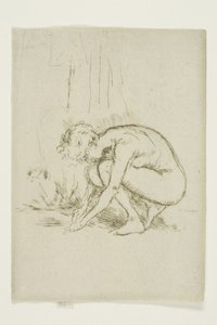 モデルの前かがみ 作： James Abbott McNeill Whistler