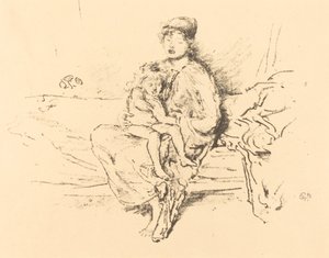 母と子 その２ 作： James Abbott McNeill Whistler