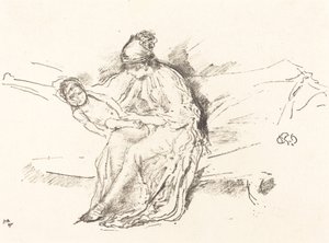 母と子 No.4 作： James Abbott McNeill Whistler