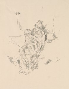 母と子 No.5 作： James Abbott McNeill Whistler