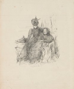母と娘 作： James McNeill Whistler