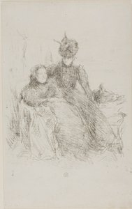 母と娘 作： James McNeill Whistler