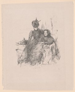 母と娘［ラ・メール・マラード］ 作： James McNeill Whistler
