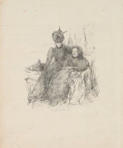 母と娘 作： James Abbott McNeill Whistler