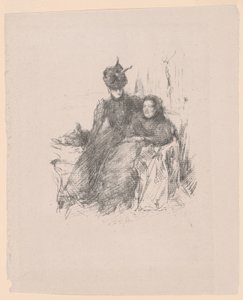 母と娘［ラ・メール・マラード］ 作： James McNeill Whistler