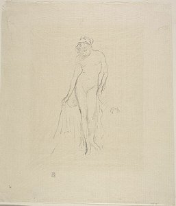 ヌードモデル, 立ち 作： James Abbott McNeill Whistler