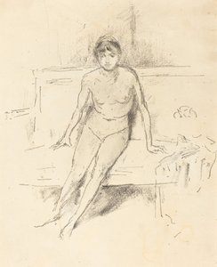 エンパイア ソファのヌード モデル 作： James Abbott McNeill Whistler