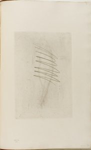 裸の女性, 地位, 手, 上に, 腰 作： James Abbott McNeill Whistler