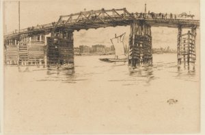 オールド バタシー ブリッジ 作： James Abbott McNeill Whistler