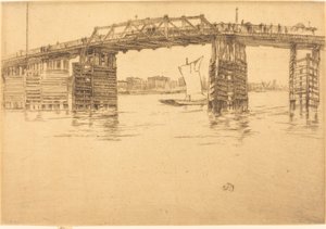 オールド バタシー ブリッジ 作： James Abbott McNeill Whistler